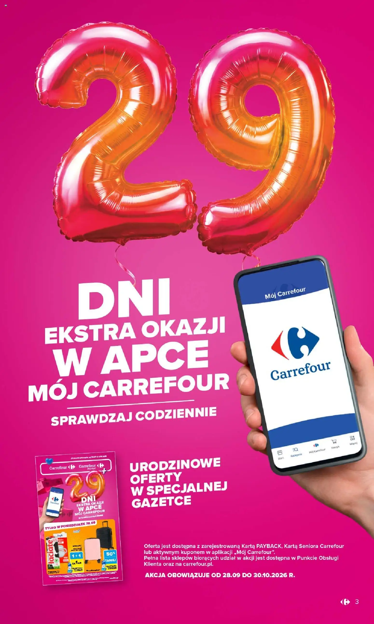 Pogląd gazetki "Carrefour gazetka" ze sklepu Carrefour ważnej od 28.09.2026