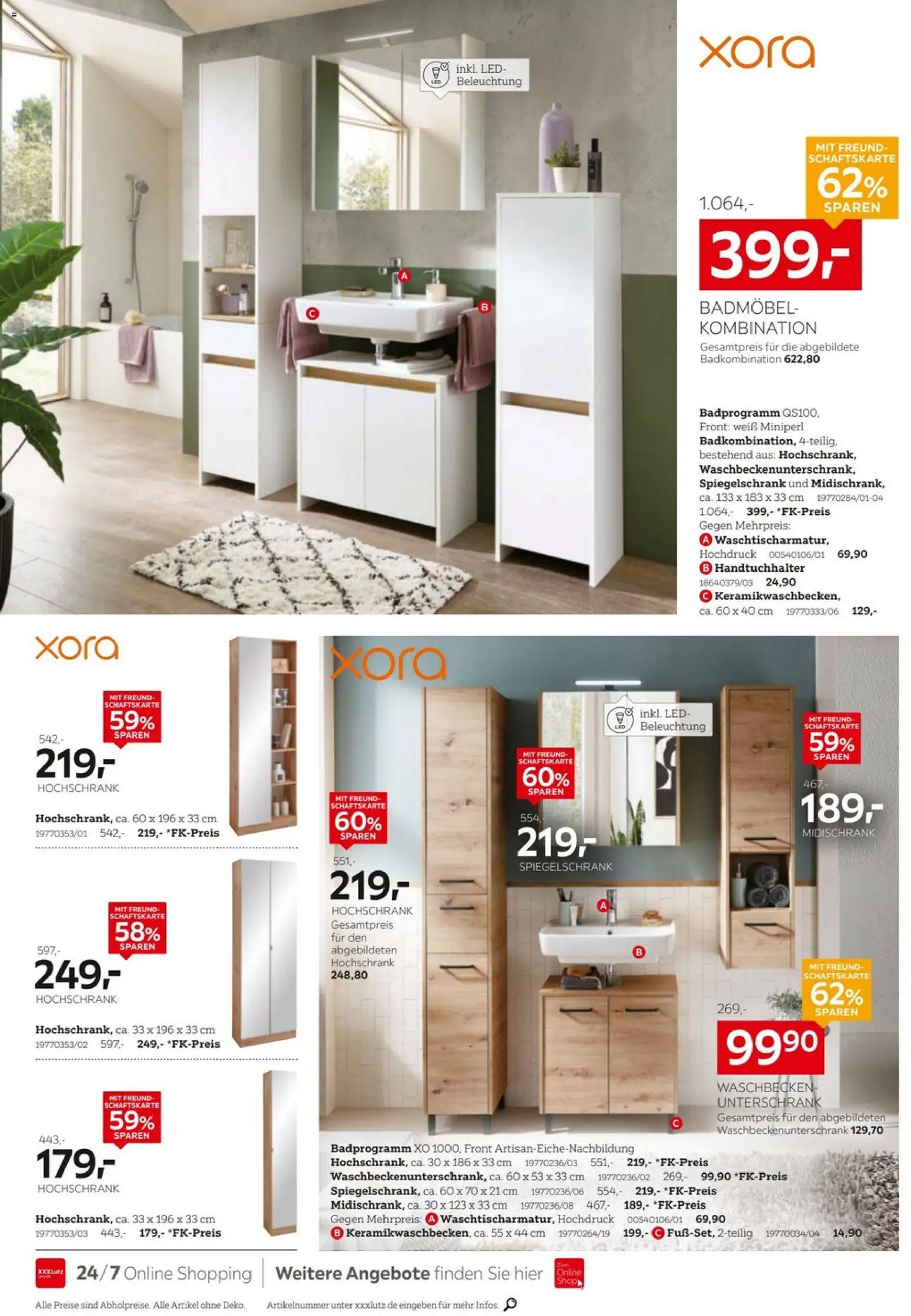 Vorschau von dem Prospekt des Geschäftes XXXLutz, gültig ab dem 24.10.2026 - Waschbecken, Handtuchhalter, Spiegelschrank, Hochschrank, Unterschrank, Midischrank