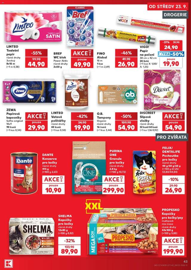Nový Kaufland leták od 23.09.