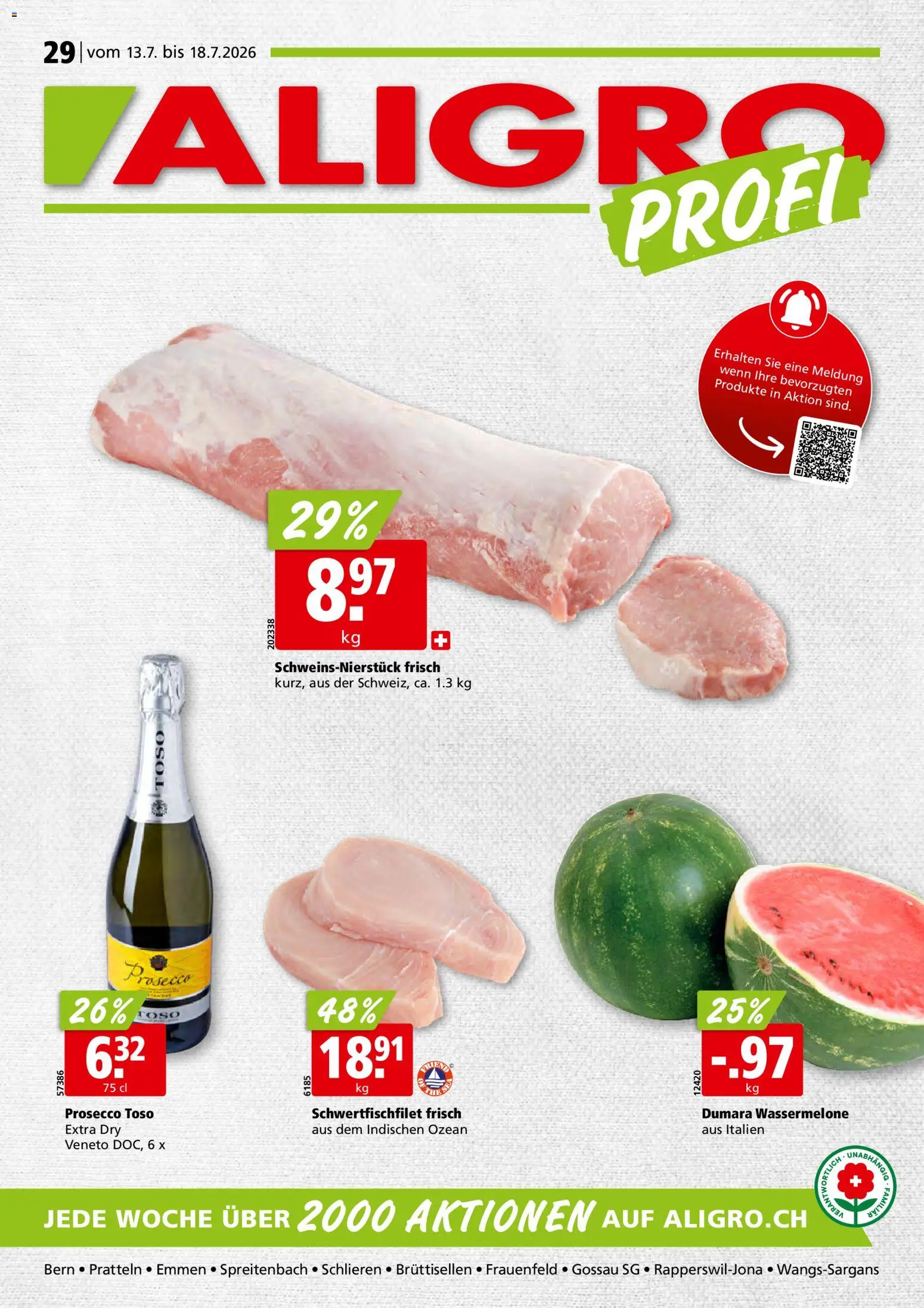 Vorschau des Merkblatts Aligro aktionen vom Shop Aligro gültig von 13.07.2026 bis 18.07.2026