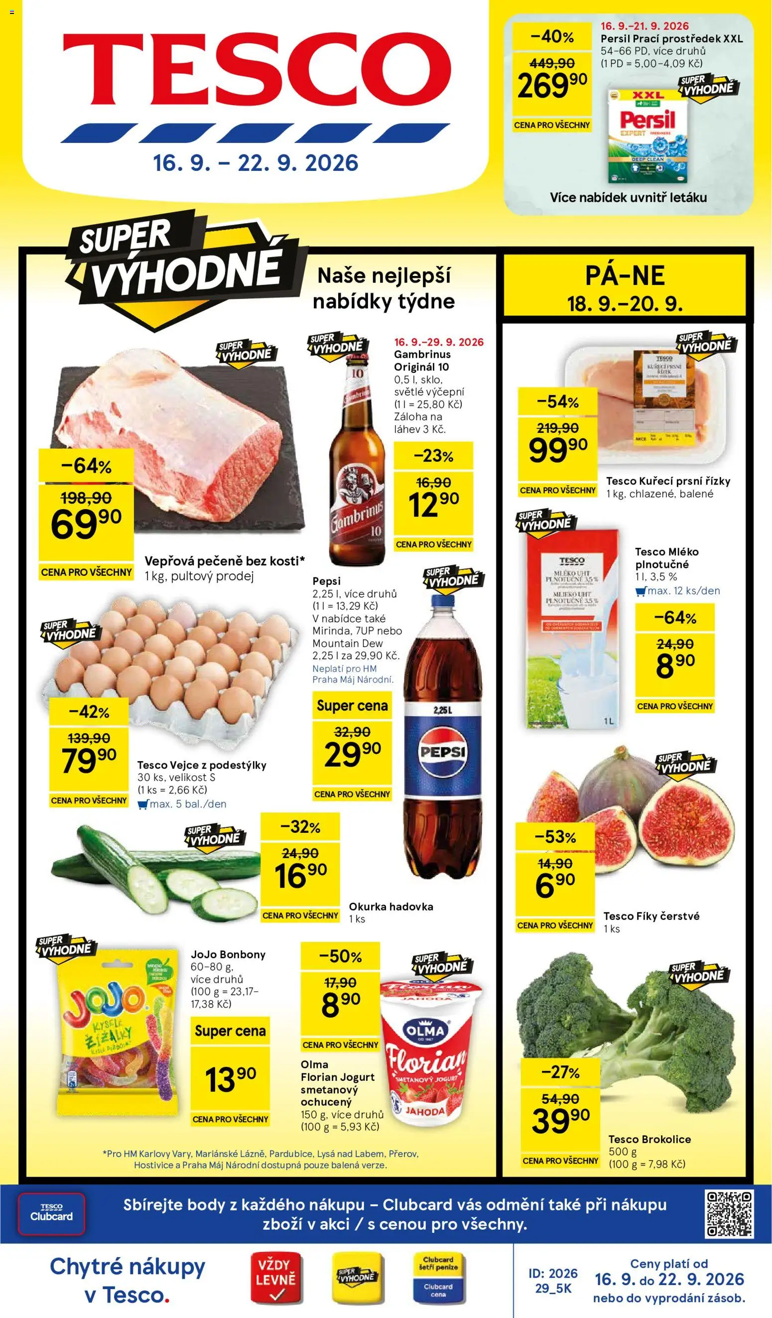 Náhled nabídky: Tesco Tesco leták - Hypermarket platný od 16.09.2026