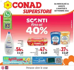 Anteprima dell'opuscolo Conad volantino Superstore Emilia dal negozio Conad valido da 26/08/2026