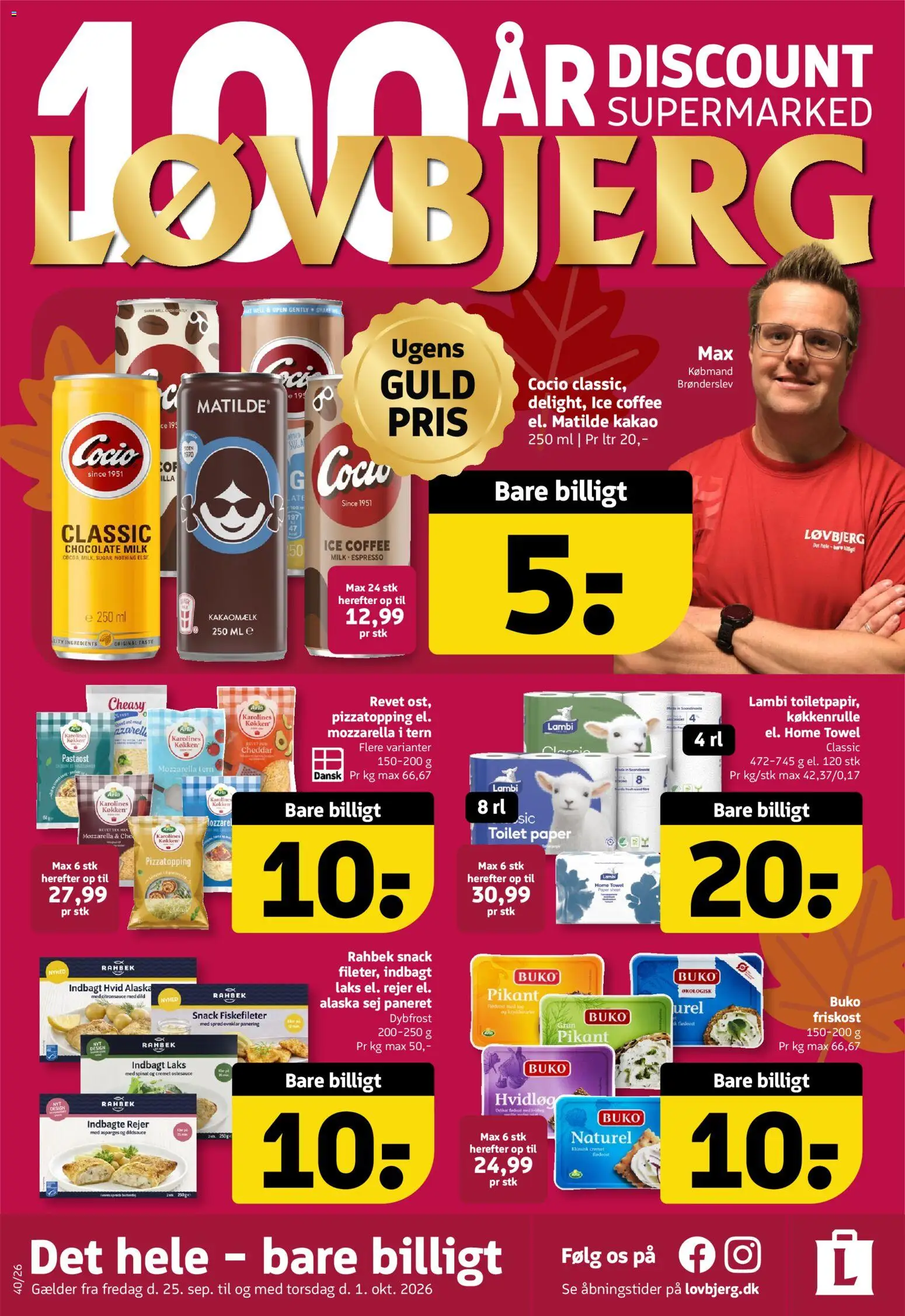 Eksempel på tilbudsavis Løvbjerg - Tilbudsavis uge 40 fra butik Løvbjerg gyldig fra 25/09/2026