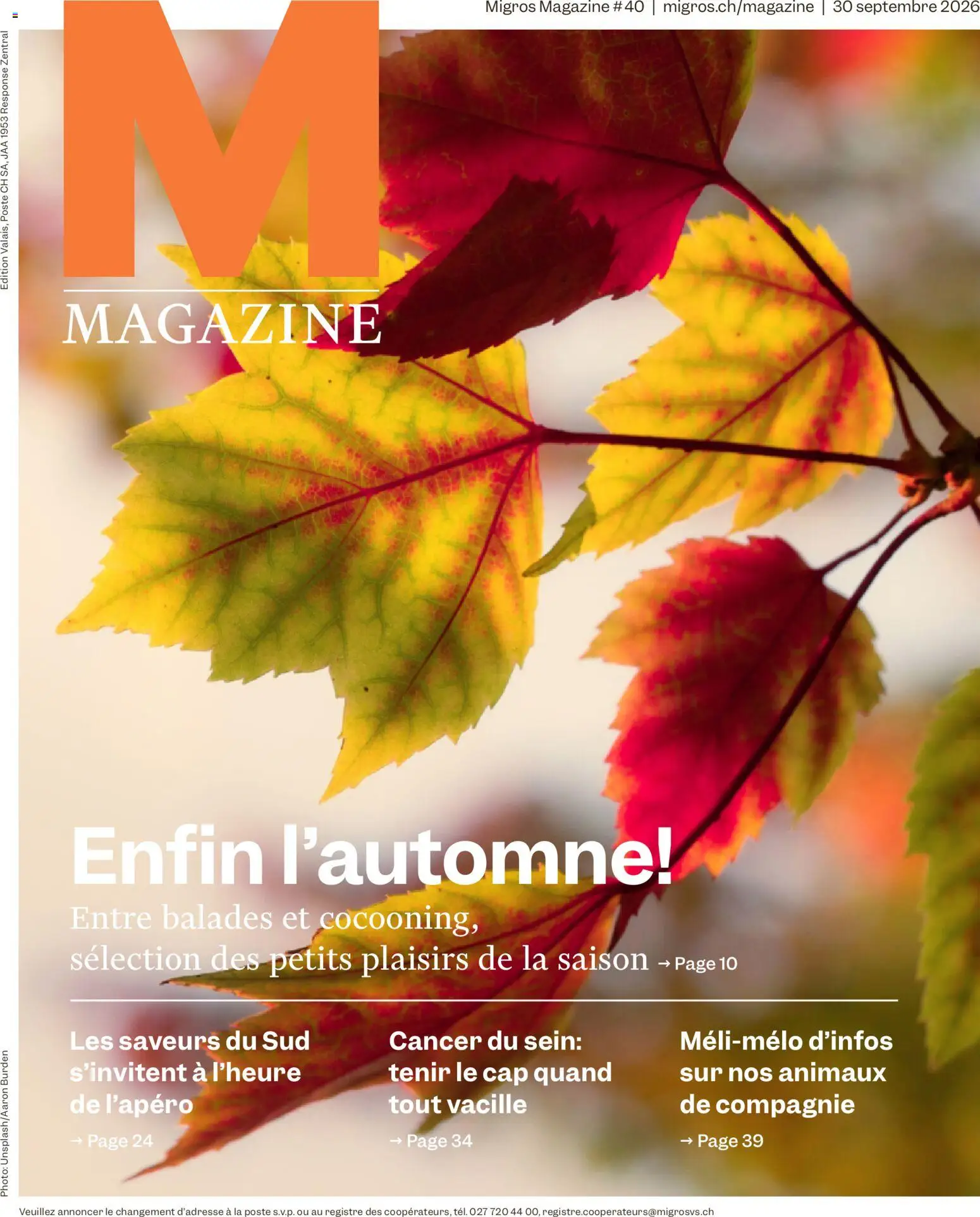 Vorschau des Merkblatts Migros aktionen Magazin FR vom Shop Migros gültig von 30.09.2026 bis 05.10.2026