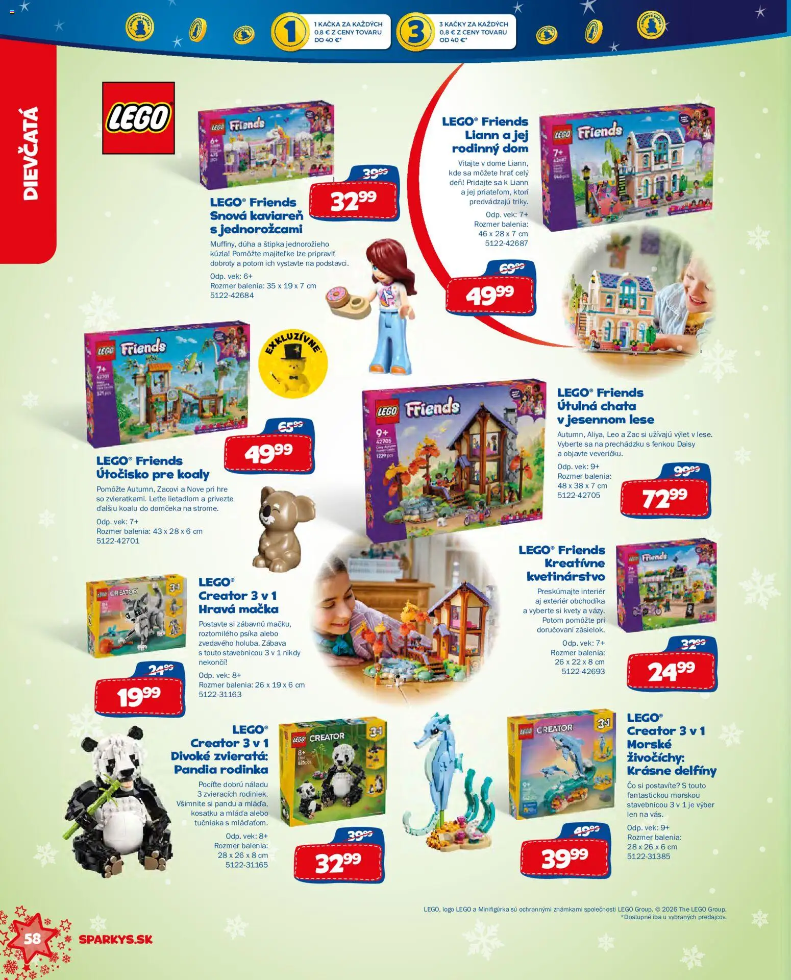 Náhľad ALLTOYS letáku platného od 06.10.2026 - LEGO, Kvety, LEGO Friends, Kačka
