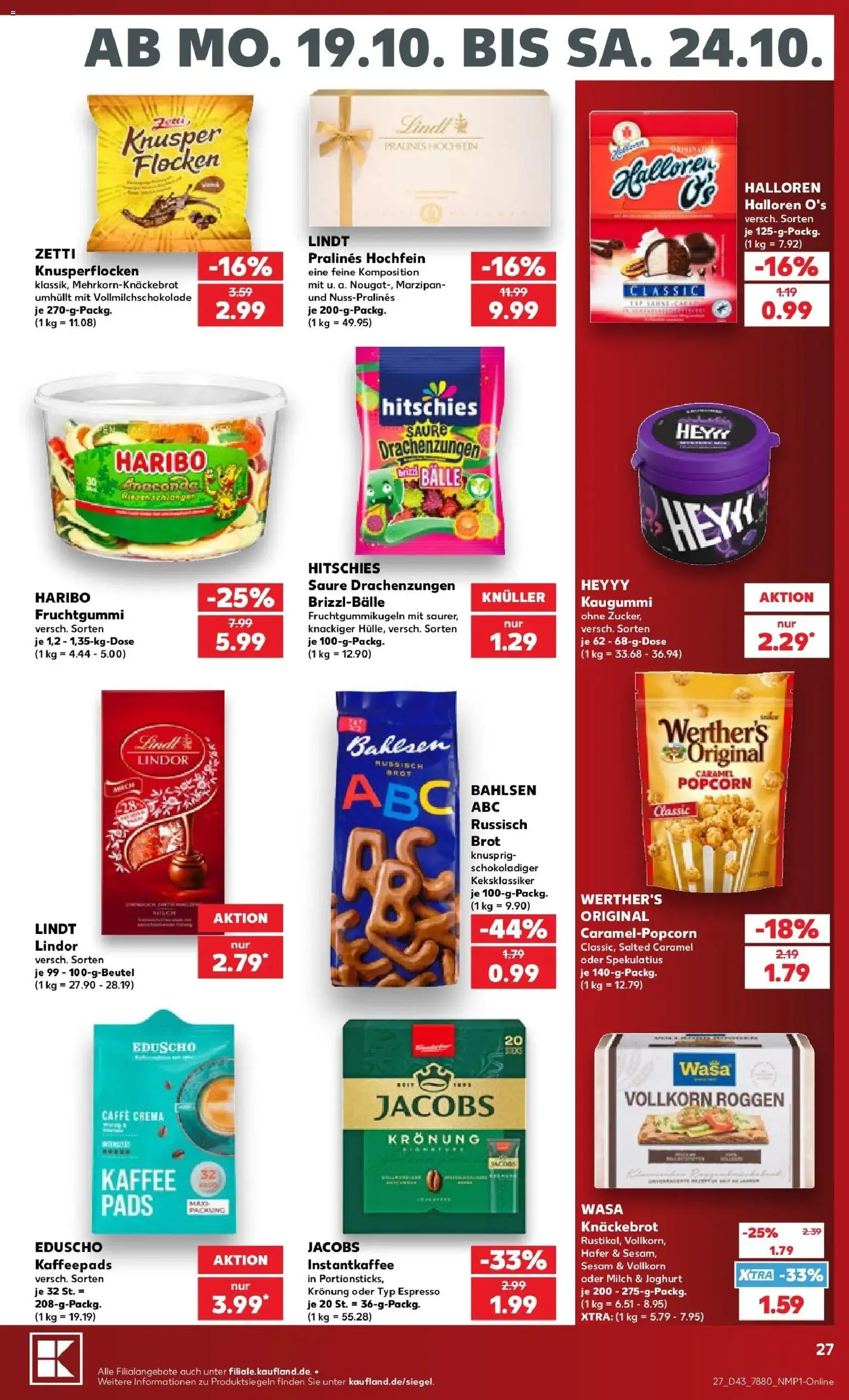 Vorschau von dem Prospekt des Geschäftes Kaufland, gültig ab dem 19.10.2026