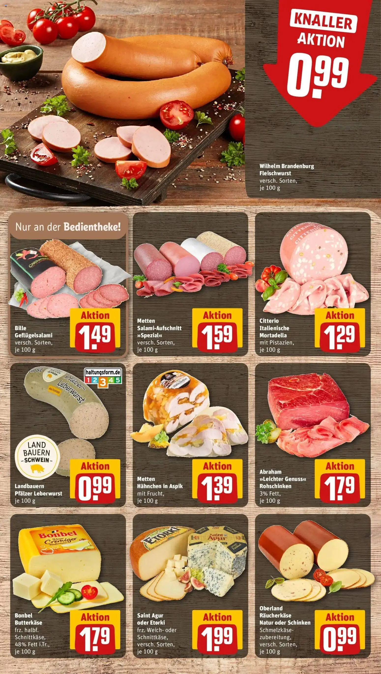 Vorschau von dem Prospekt des Geschäftes Rewe, gültig ab dem 05.04.2026 - Salami, Schinken, Hahnchen