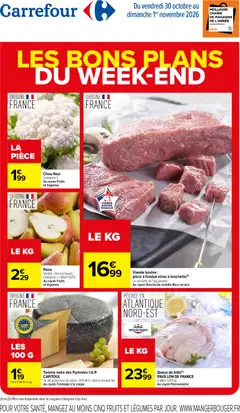 Prévisualisation de Carrefour les bons plans du week-end du magasin Carrefour formulaire valide 30/10/2026