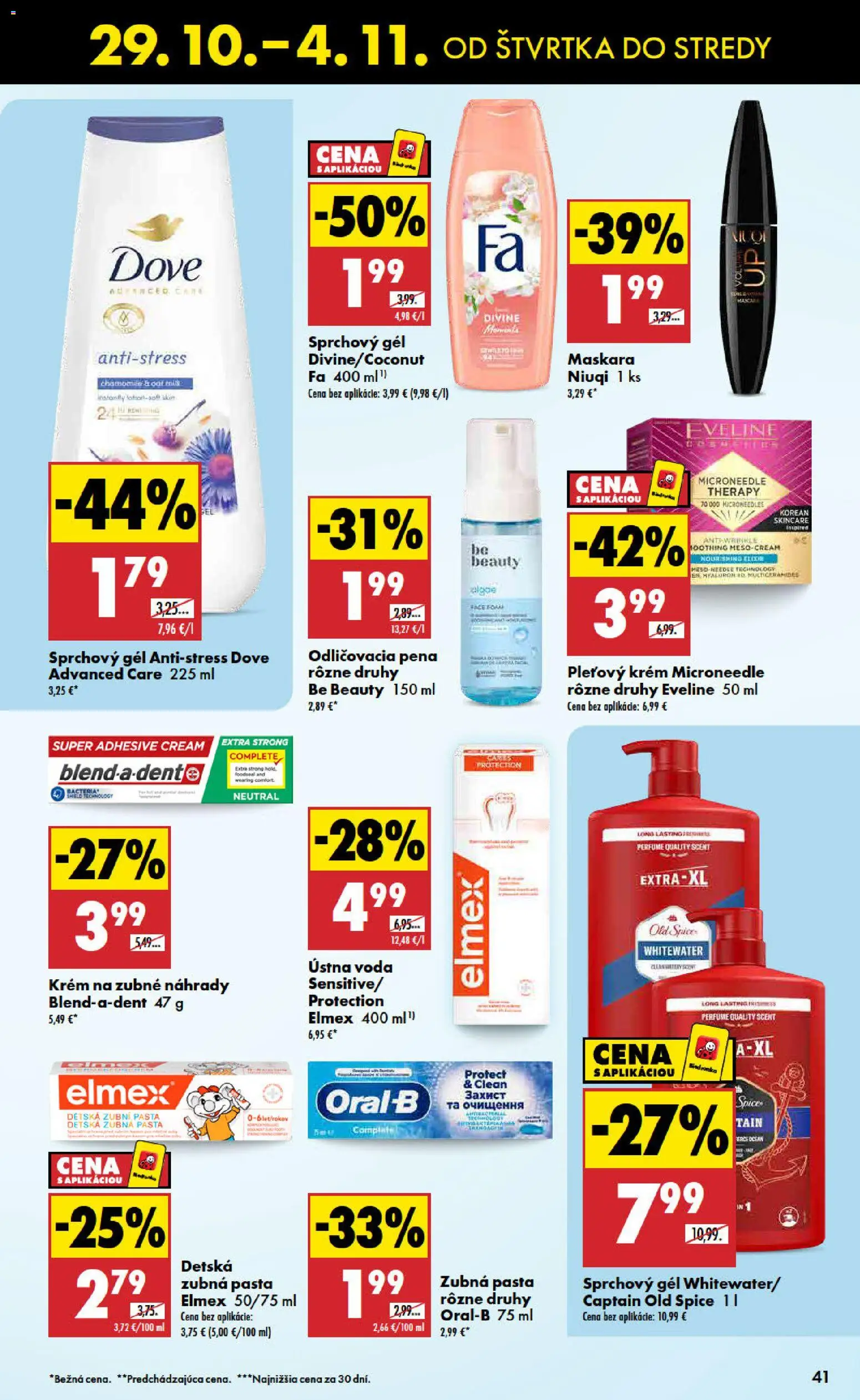 Náhľad Biedronka letáku platného od 29.10.2026 - Voda, Old Spice, Pena, Zubná pasta, Krém, Sprchový gél, Ústna voda, Oral-B