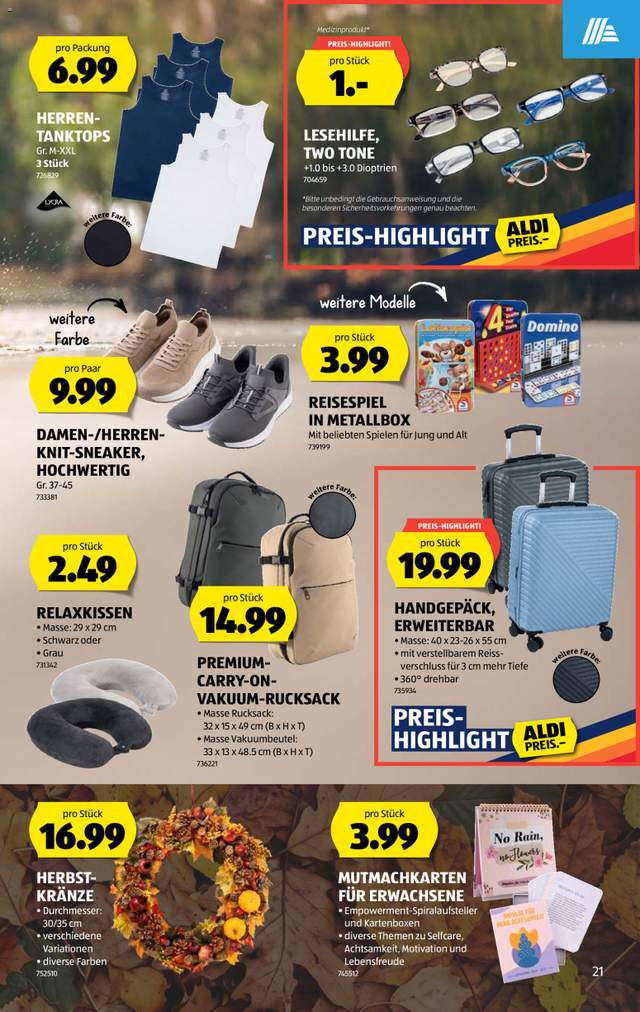 Neue Aldi Aktionen ab 03.09.