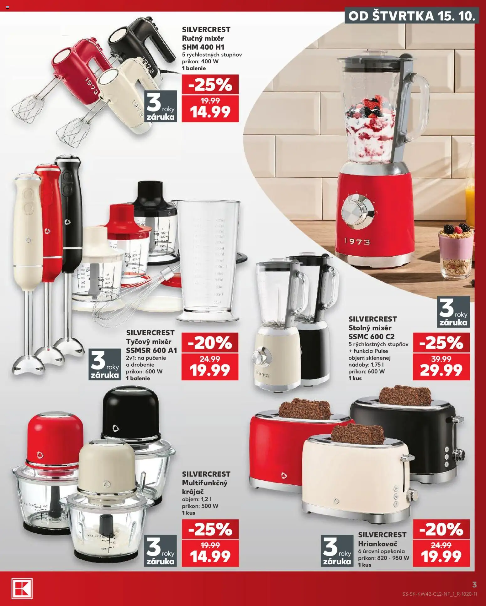 Kaufland SK - Kaufland SK Nonfood akciós újság megtekintése, amely érvényes 2026.10.15.-től - SilverCrest, Mixer