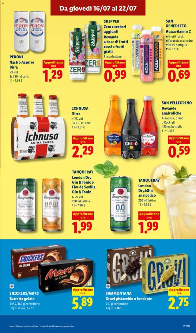 Nuovo volantino Lidl dal 16/07