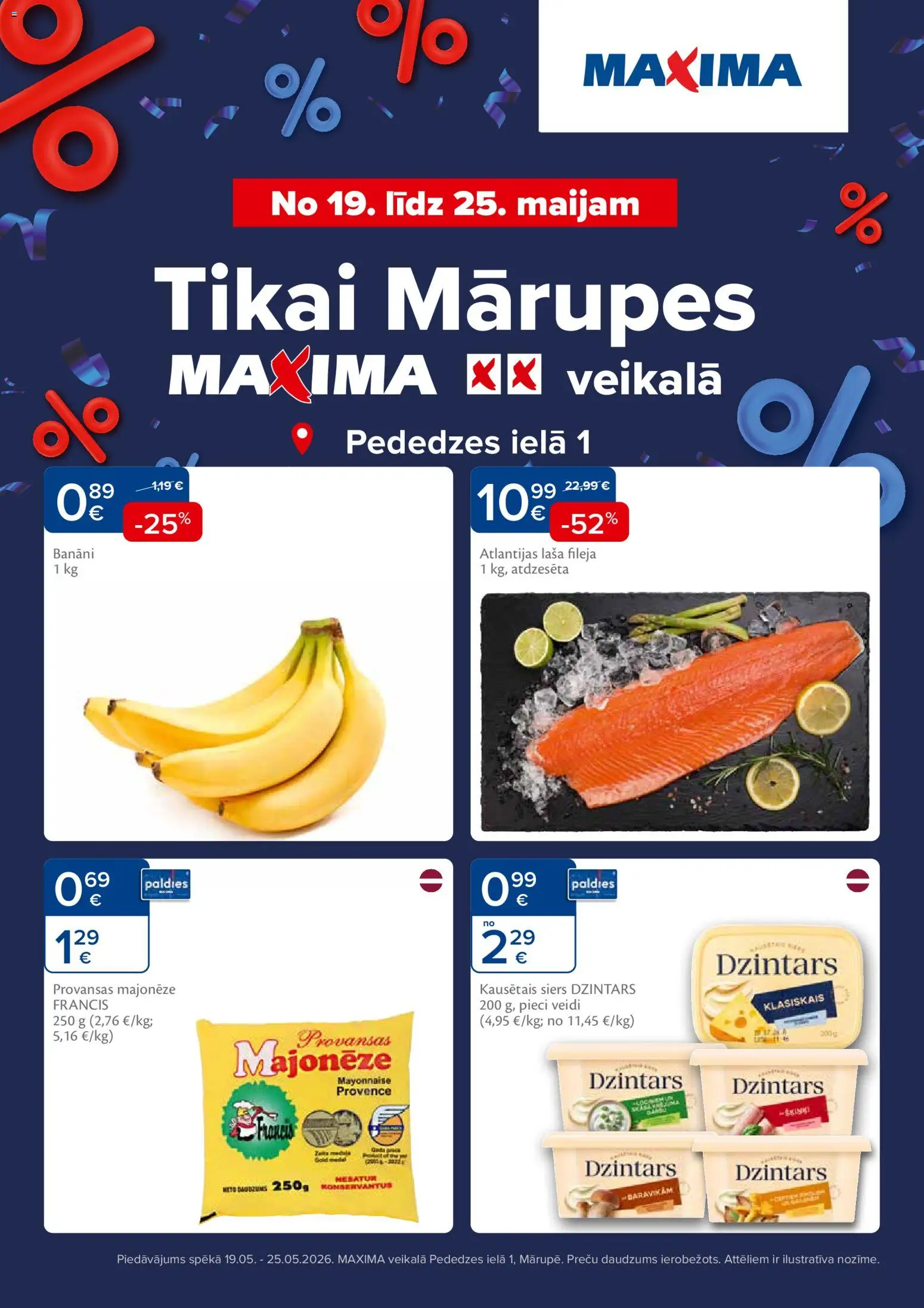 Skatīt Maxima akciju bukletu, derīgs no 19.05.2026.