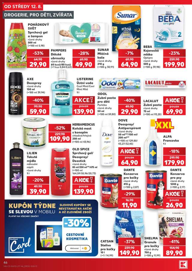 Nový Kaufland leták od 12.08.