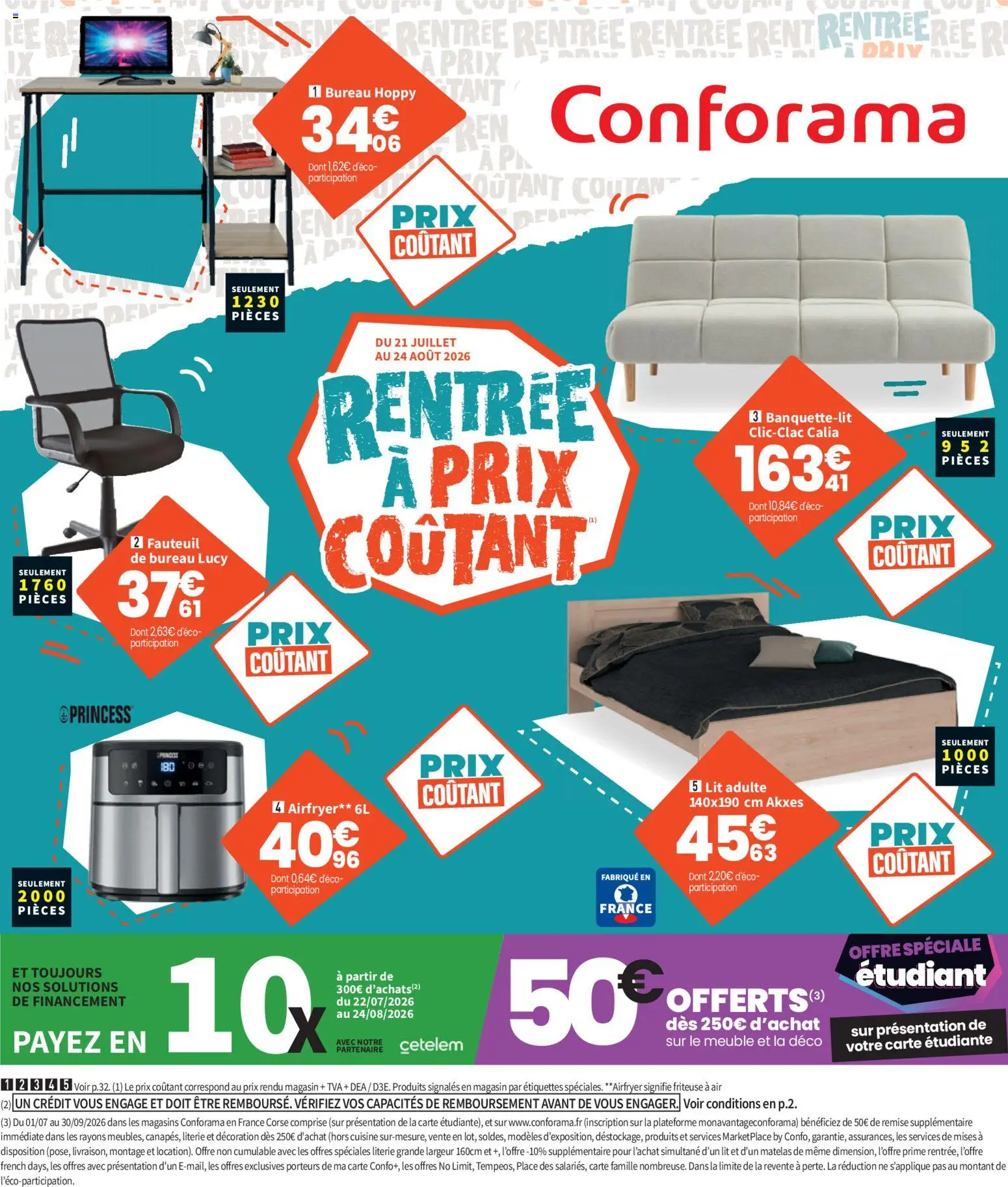 Prévisualisation de Conforama catalogue du magasin Conforama formulaire valide 21/07/2026