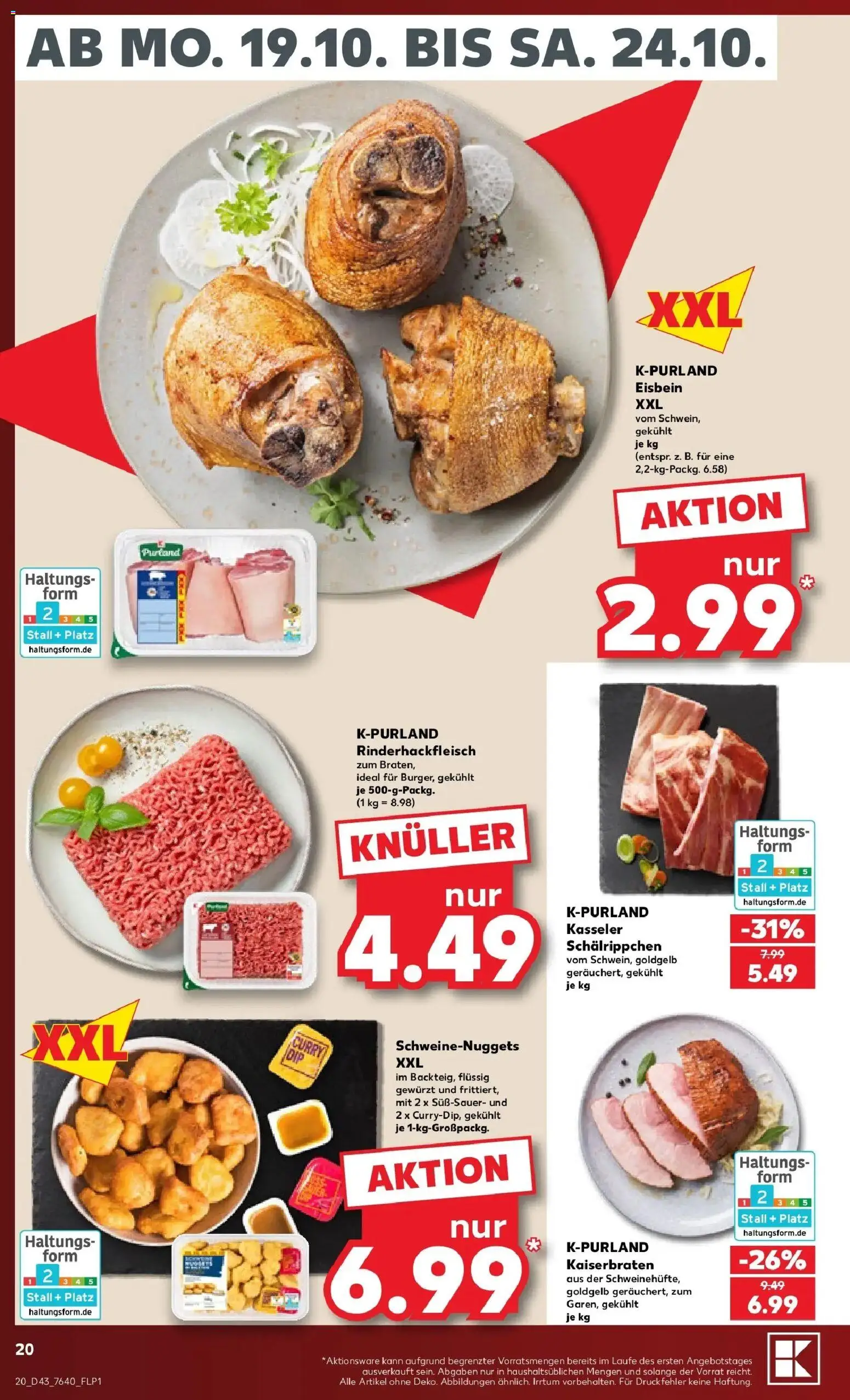 Vorschau von dem Prospekt des Geschäftes Kaufland, gültig ab dem 19.10.2026