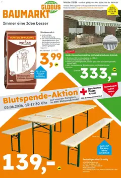 Vorschau von dem Prospekt des Geschäftes Globus Baumarkt, gültig ab dem 31.05.2026