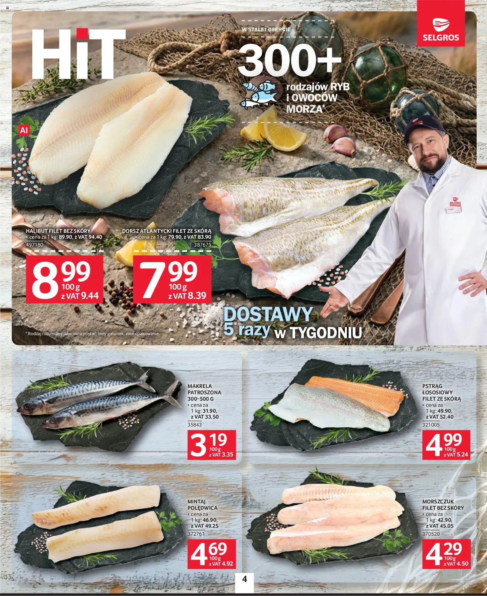 Pogląd gazetki "Selgros cash&carry gazetka" ze sklepu Selgros cash&carry ważnej od 22.10.2026 - Halibut, Dorsz, Pstrąg, Morszczuk, Mintaj, Makrela, Filet, Dorsz atlantycki