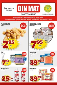 Förhandsgranska reklamblad Din Mat erbjudanden från butik Din Mat gäller från 15/06/2026