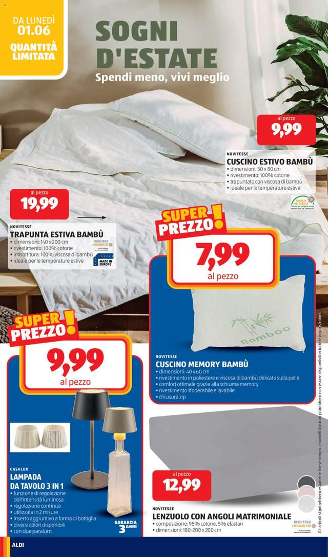 Nuovo volantino Aldi dal 01/06