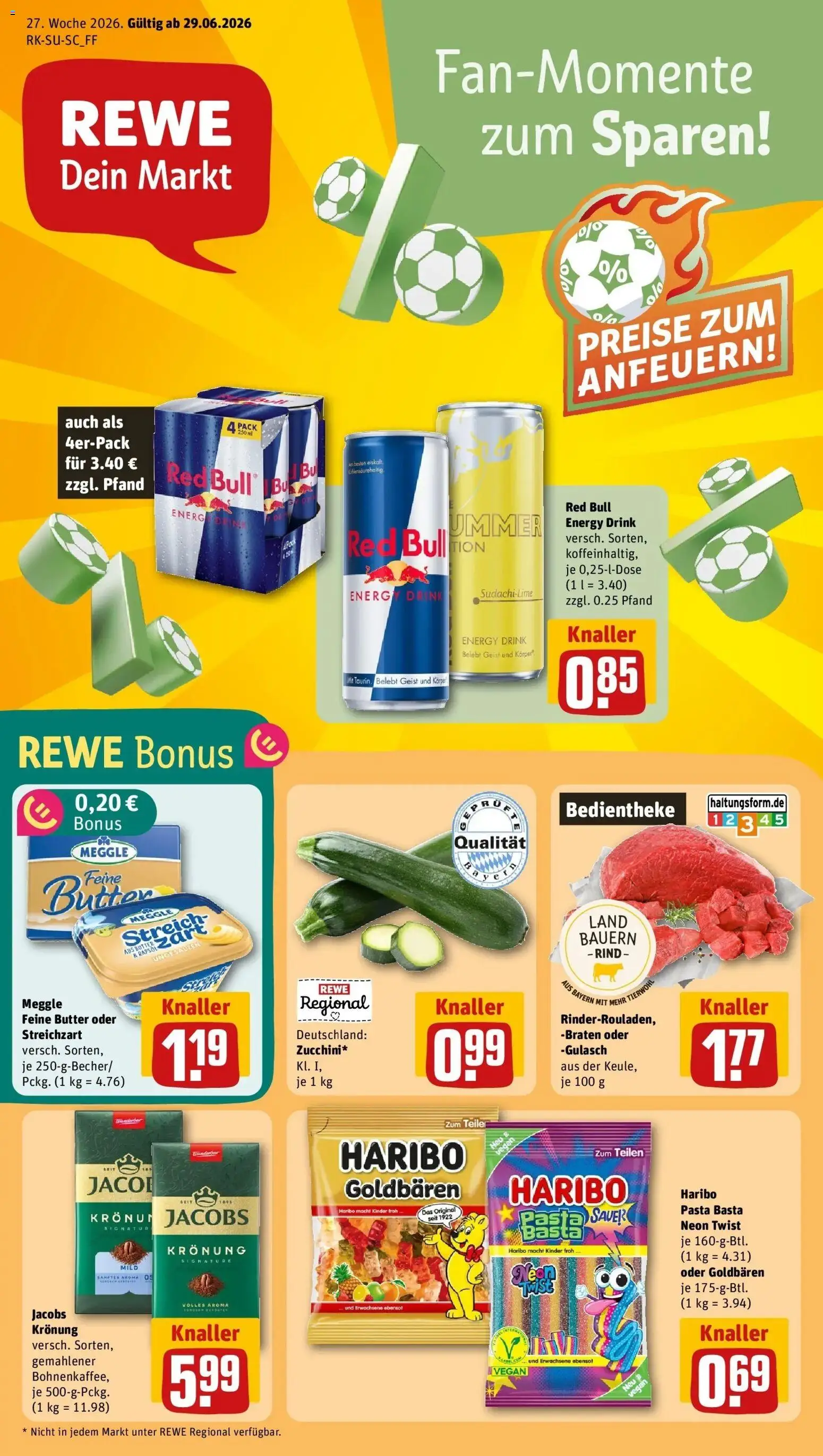 Vorschau von dem Prospekt des Geschäftes Rewe, gültig ab dem 29.06.2026