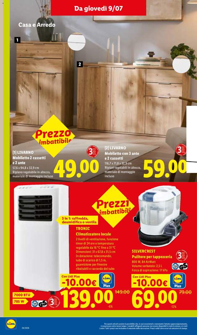 Nuovo volantino Lidl dal 09/07