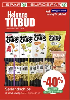 Forhåndsvis Spar kundeavis tilbud fra butikk Spar gyldig fra 15/10/2026
