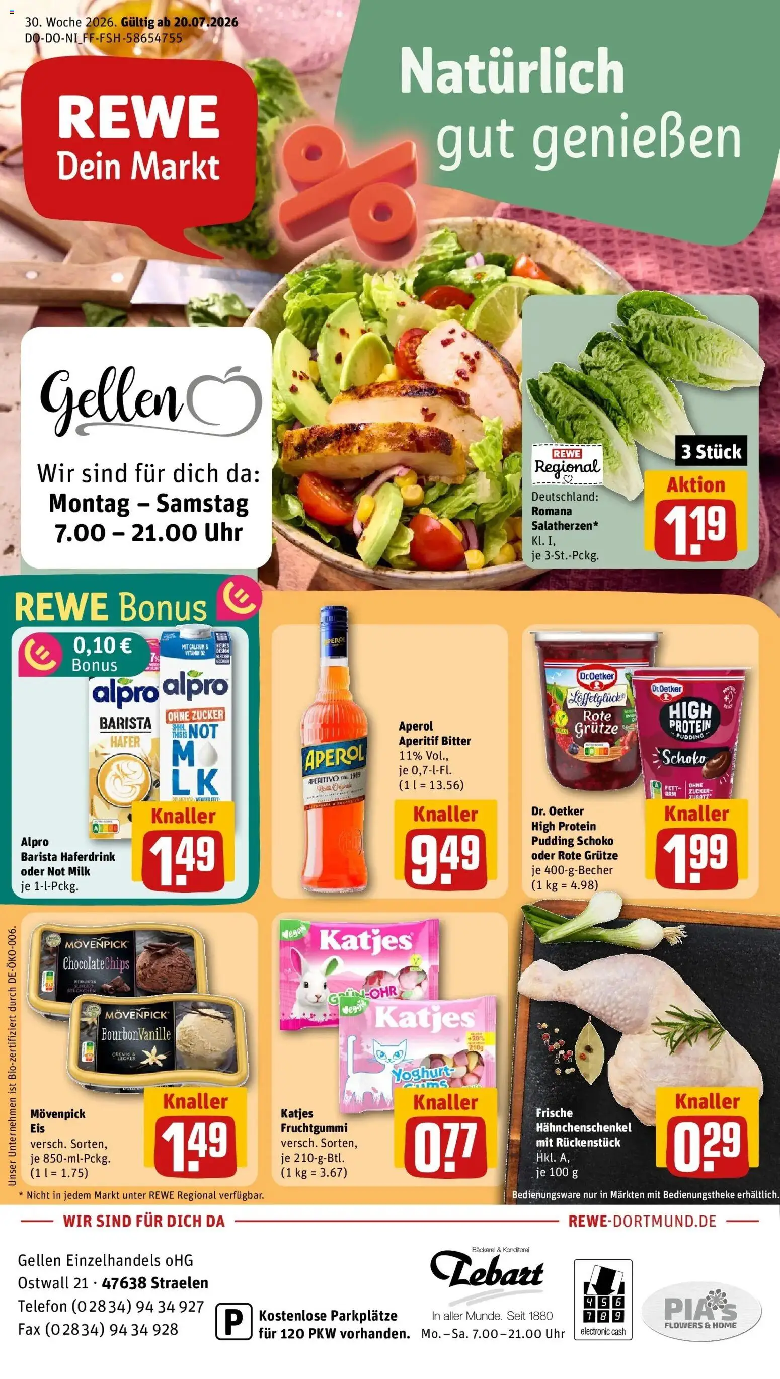 Vorschau von dem Prospekt des Geschäftes Rewe, gültig ab dem 20.07.2026
