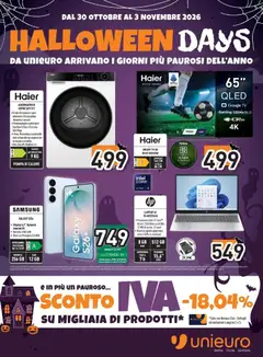 Anteprima dell'opuscolo Halloween da Unieuro! dal negozio Unieuro valido da 30/10/2026