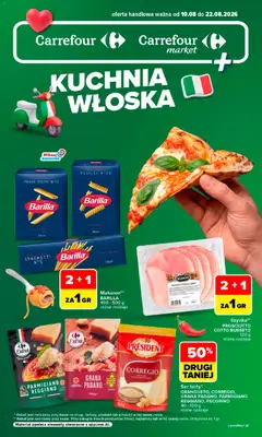Pogląd gazetki "Carrefour gazetka - Kuchnia wloska" ze sklepu Carrefour ważnej od 10.08.2026