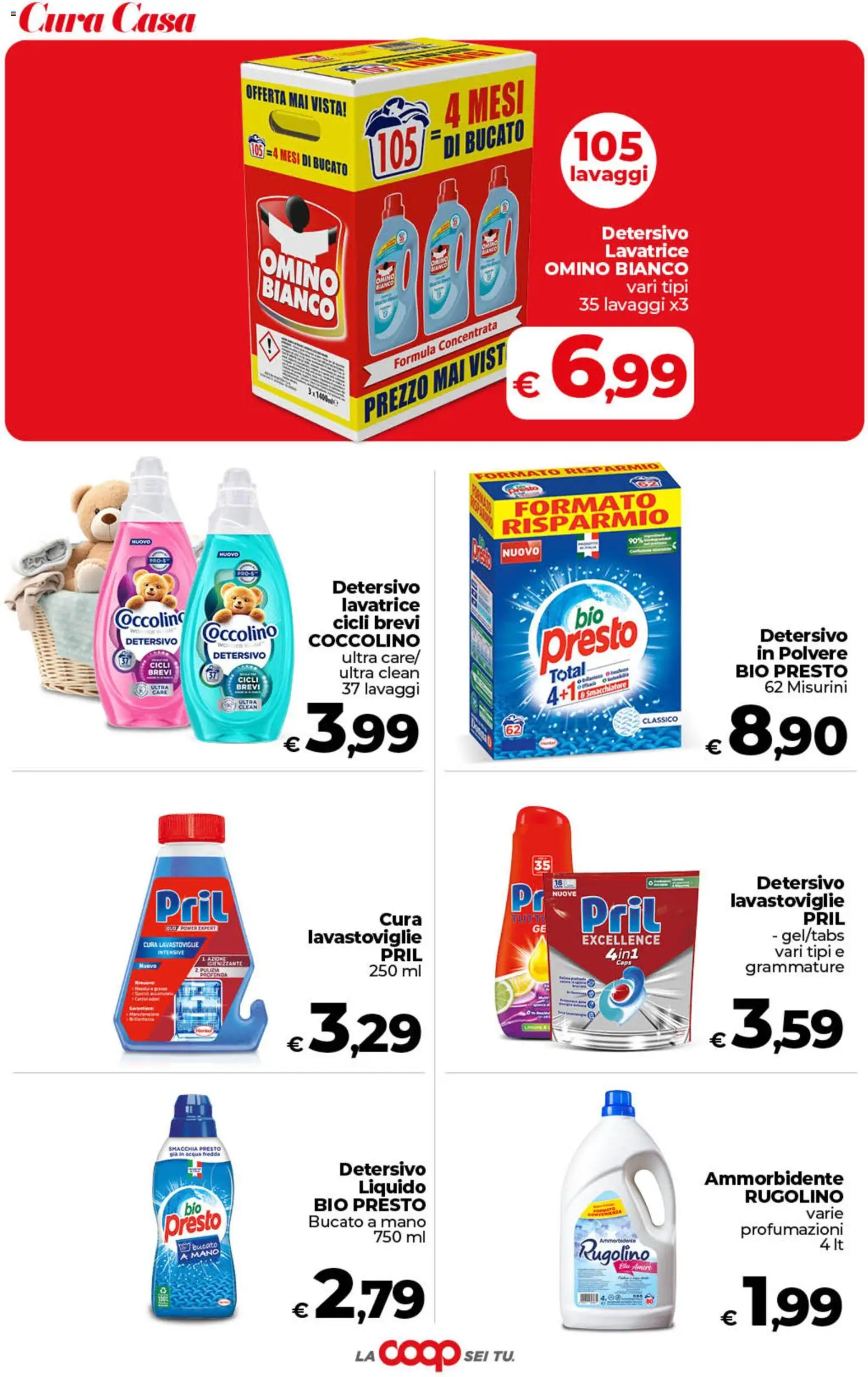 Anteprima dell'opuscolo COOP volantino Sicilia dal negozio COOP valido da 01/09/2026 - Acqua, Lavatrice, Lavastoviglie, Ammorbidente, Smacchiatore