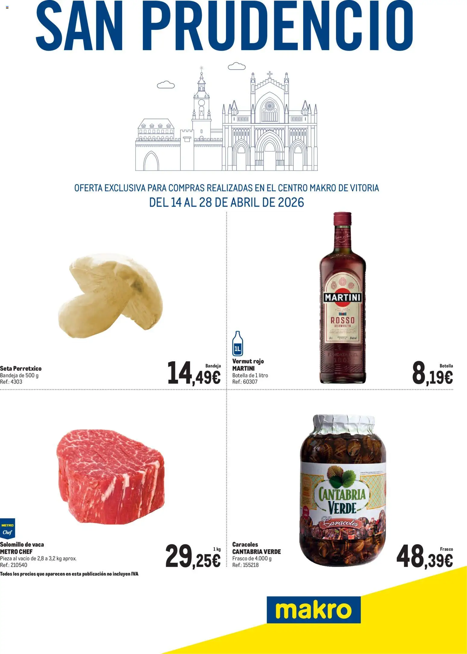 Vista previa del folleto de la tienda Makro válido desde el 14/04/2026 - Vermut, Martini, Bandeja