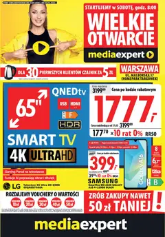 Pogląd gazetki "Mediaexpert promocje - Wielkie otwarcie Warszawa" ze sklepu Mediaexpert ważnej od 23.05.2026