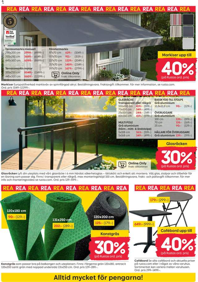 Nytt Rusta reklamblad från 13/07