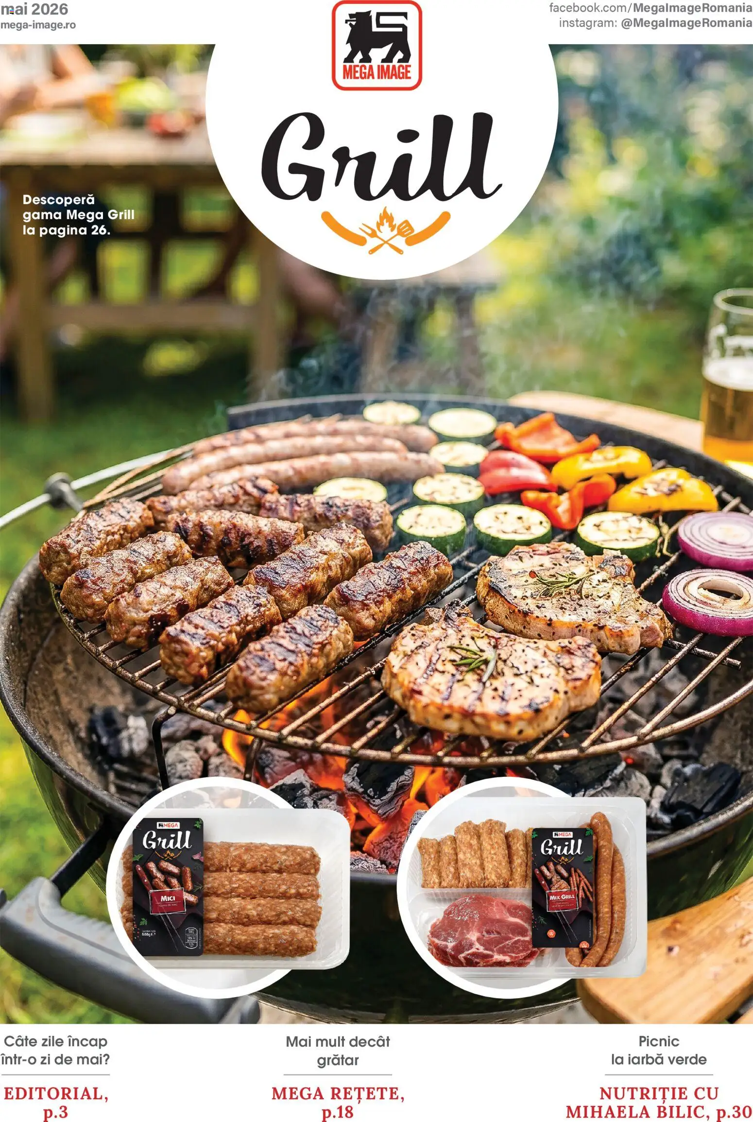 Previzualizarea de cataloage: Mega Image Mega Image Catalog Mai valabil de la 23.04.2026 - Grătar, Mici, Grill