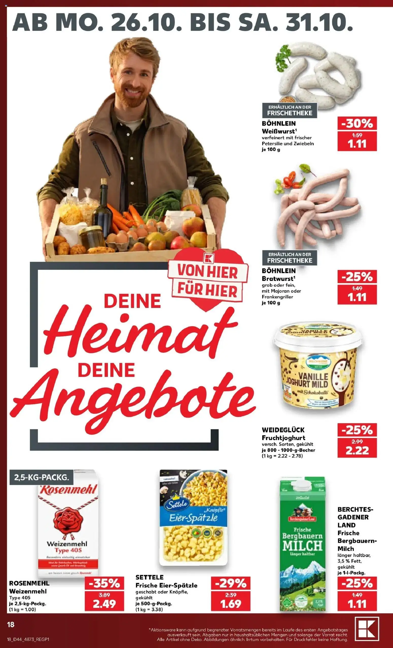 Vorschau von dem Prospekt des Geschäftes Kaufland, gültig ab dem 26.10.2026