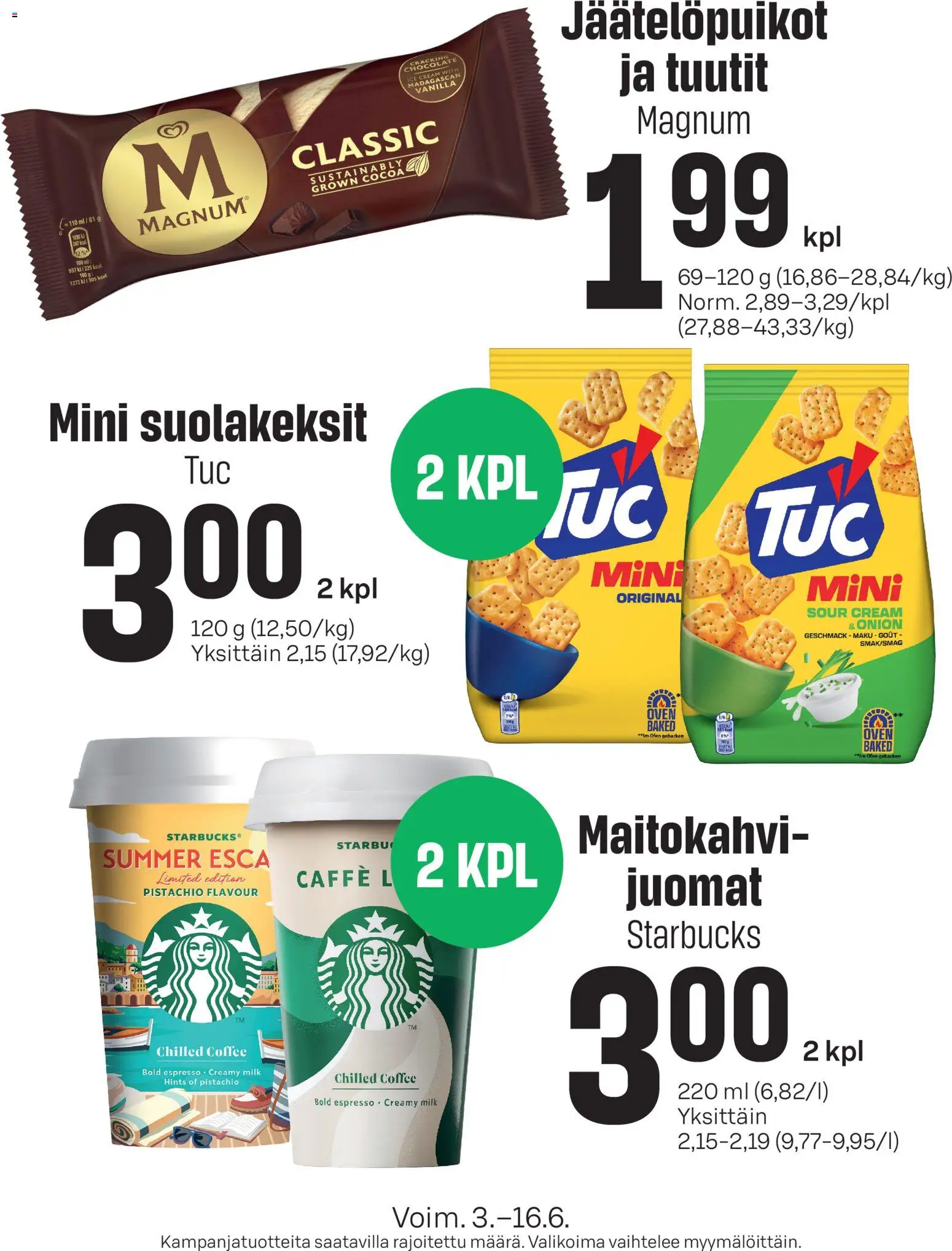 Kaupan Sale Sale tarjoukset ilmoitukset esikatselu, voimassa 03/06/2026
