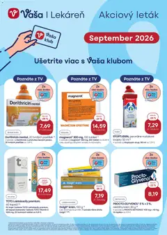 Náhľad Vaša lekáreň letáku platného od 01.09.2026