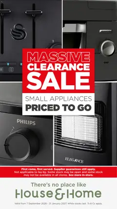 Preview of House and Home flyer valid from 07/09/2026