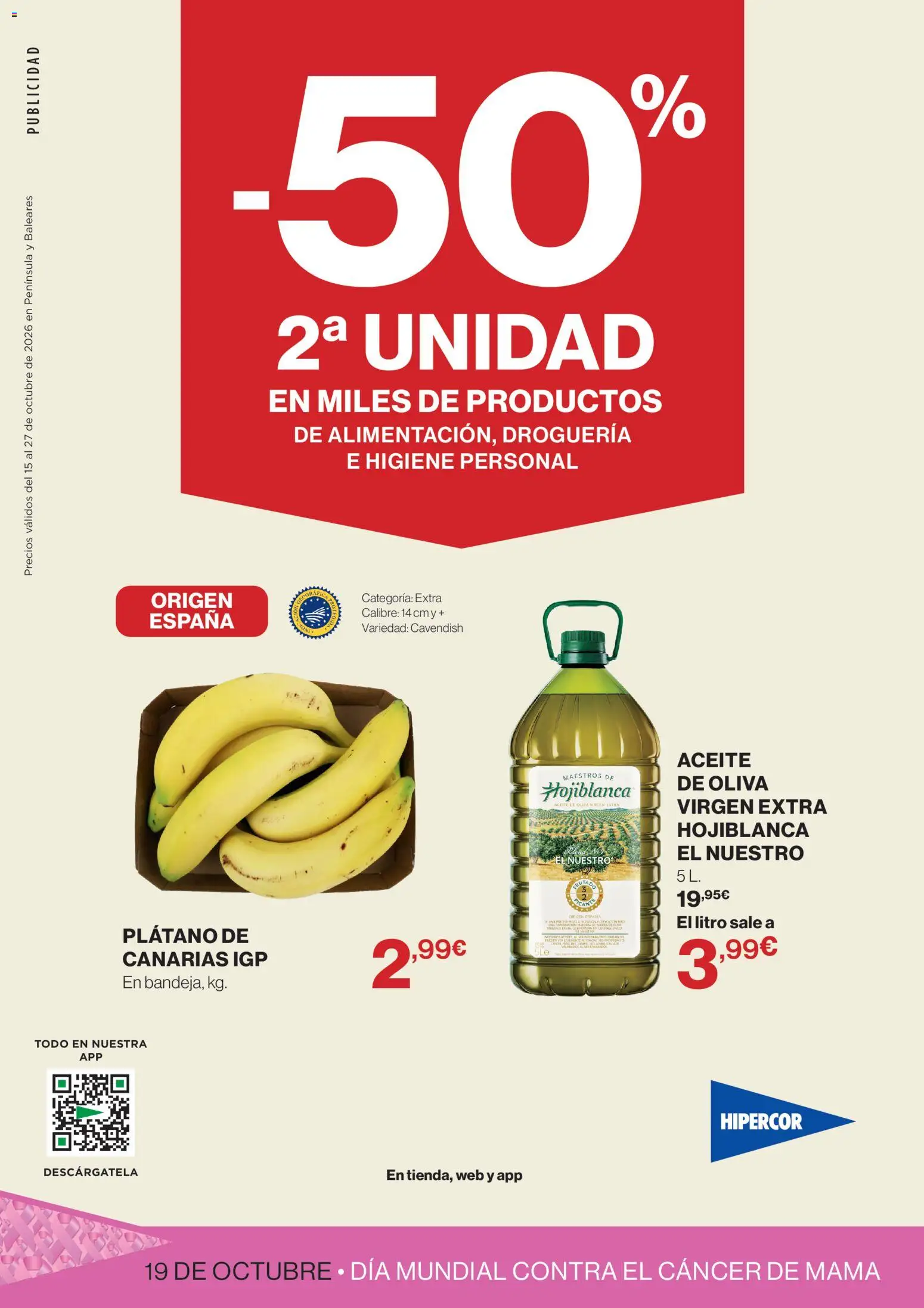 Vista previa del folleto de la tienda Hipercor válido desde el 15/10/2026 - Aceite