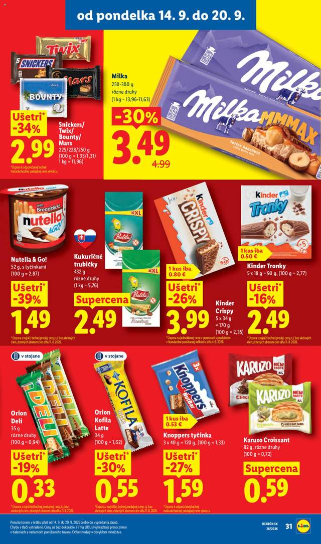 Nový Lidl leták od 14.09.