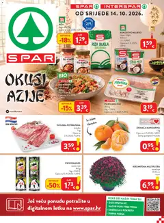 Pregled letka Spar Katalog trgovine Spar vrijedi od 14.10.2026