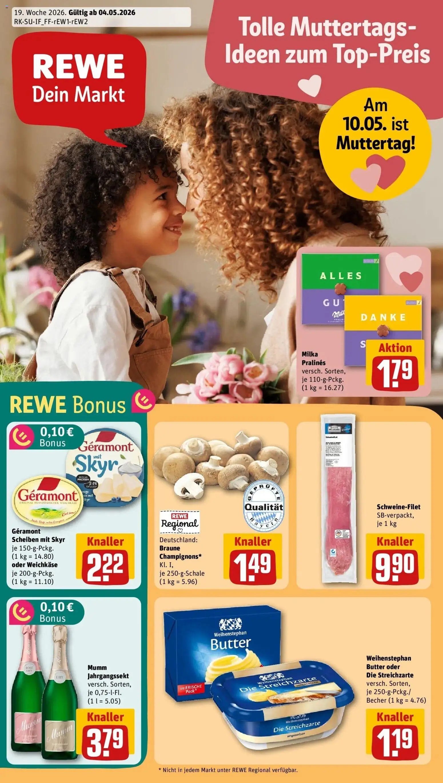 Vorschau von dem Prospekt des Geschäftes Rewe, gültig ab dem 04.05.2026
