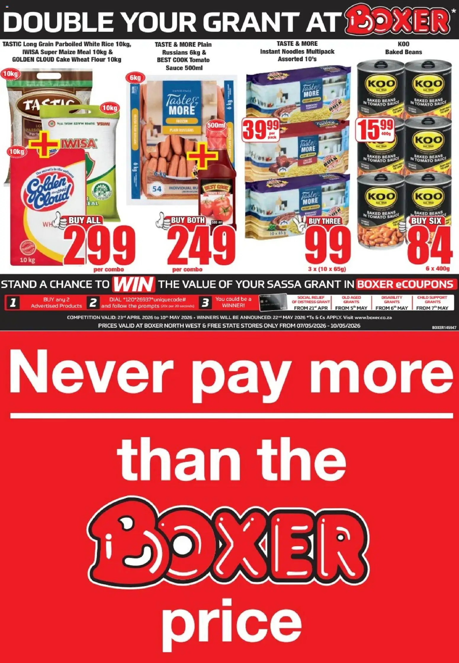 Preview of Boxer flyer valid from 07/05/2026