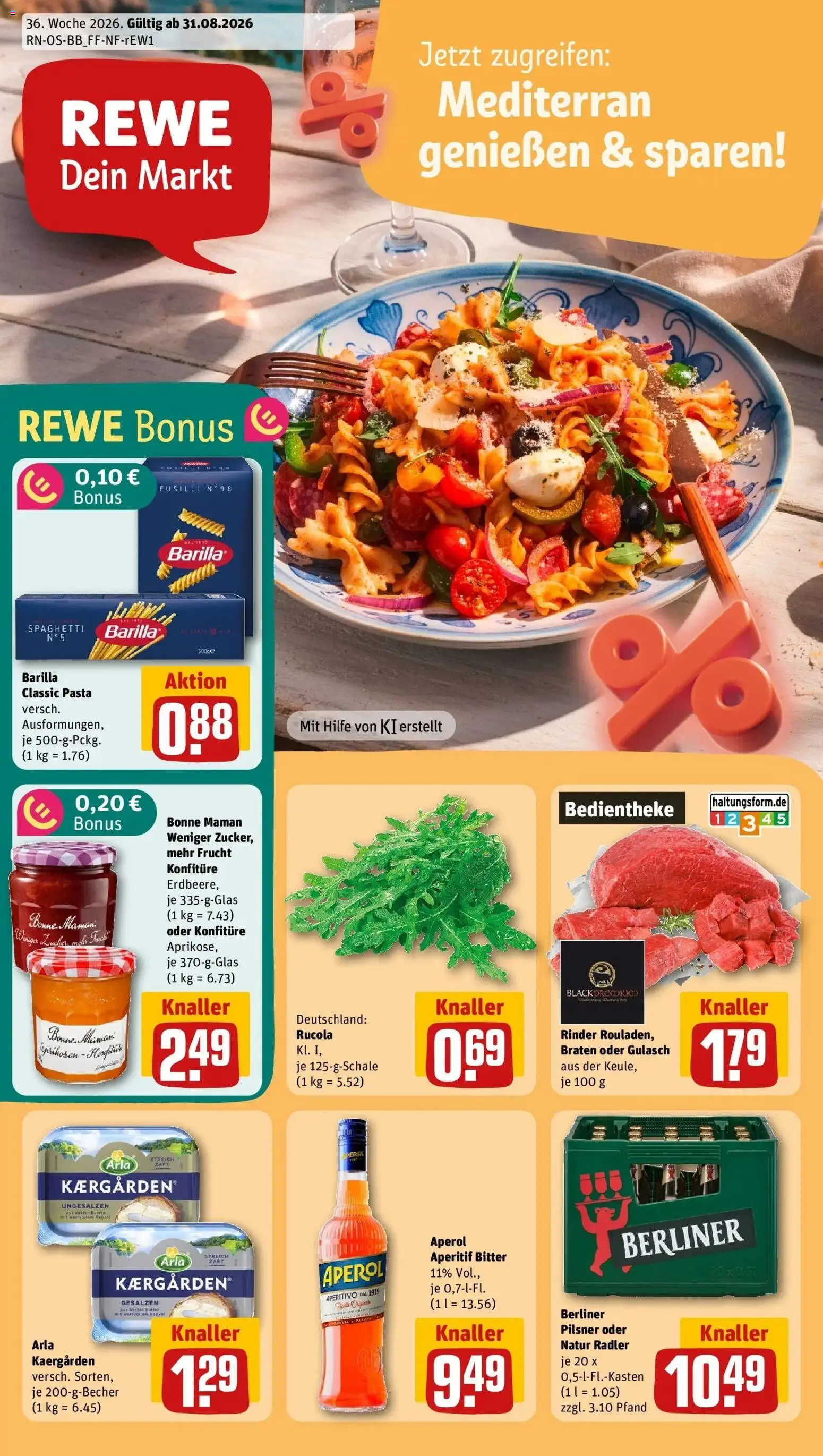 Vorschau von dem Prospekt des Geschäftes Rewe, gültig ab dem 31.08.2026