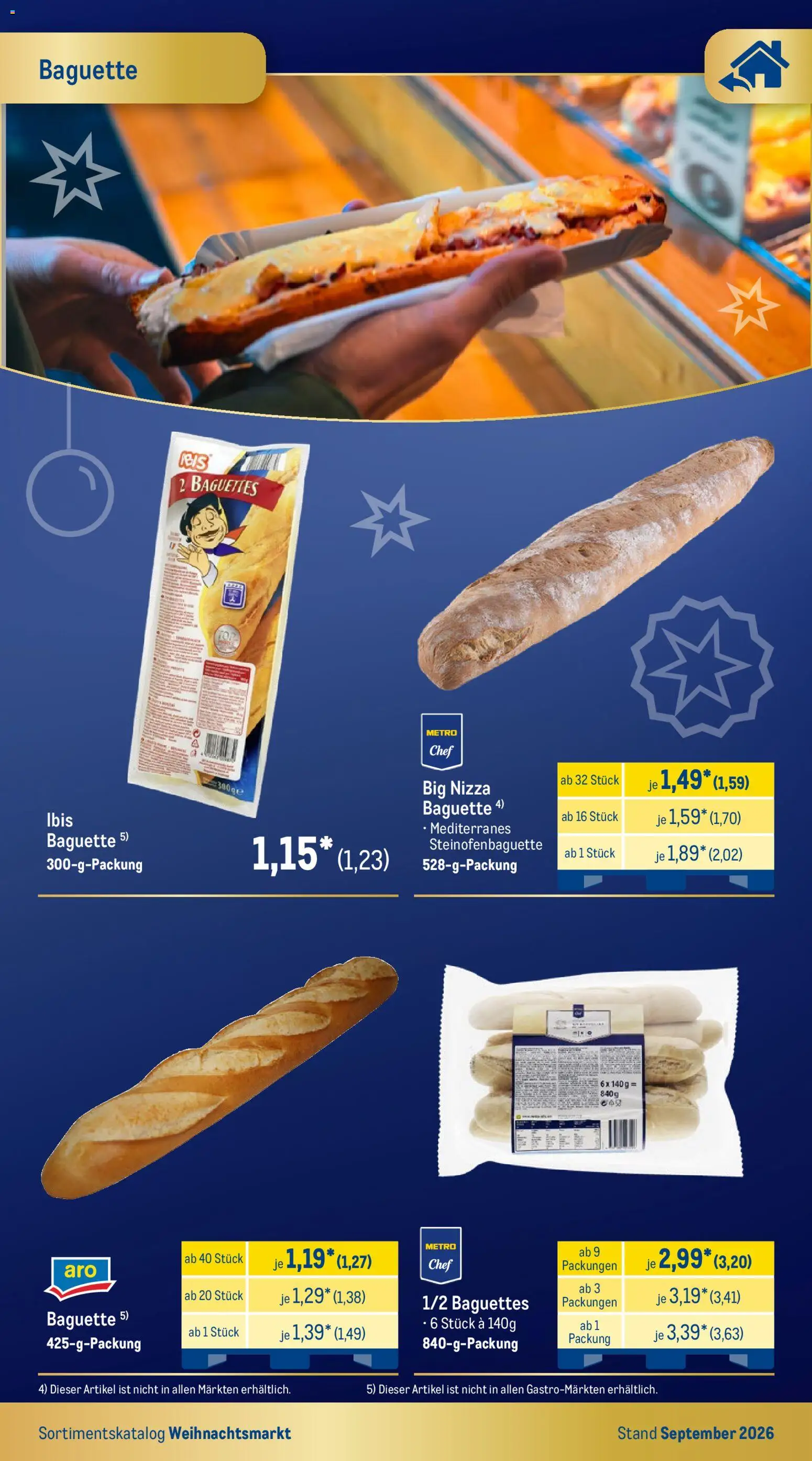 Vorschau von dem Prospekt des Geschäftes Metro, gültig ab dem 01.09.2026 - Baguette