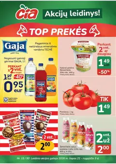 ČIA MARKET parduotuvės leidinio ČIA MARKET leidinys galiojančio nuo 2026.07.21 peržiūra
