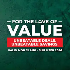 Preview of Food Lover's Market flyer valid from 31/08/2026