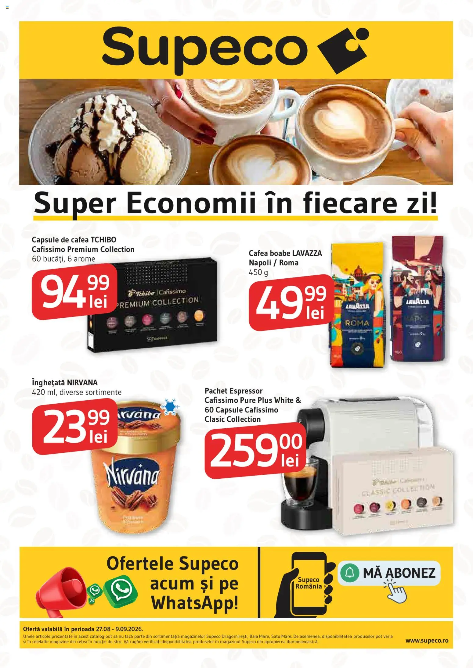Previzualizarea de cataloage: Supeco Supeco Catalog Cafea & Înghețată valabil de la 27.08.2026