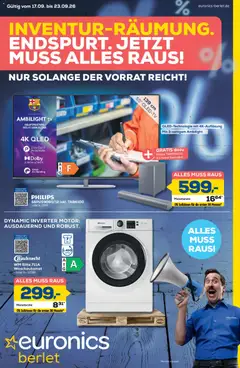 Vorschau von dem Prospekt des Geschäftes Euronics, gültig ab dem 17.09.2026